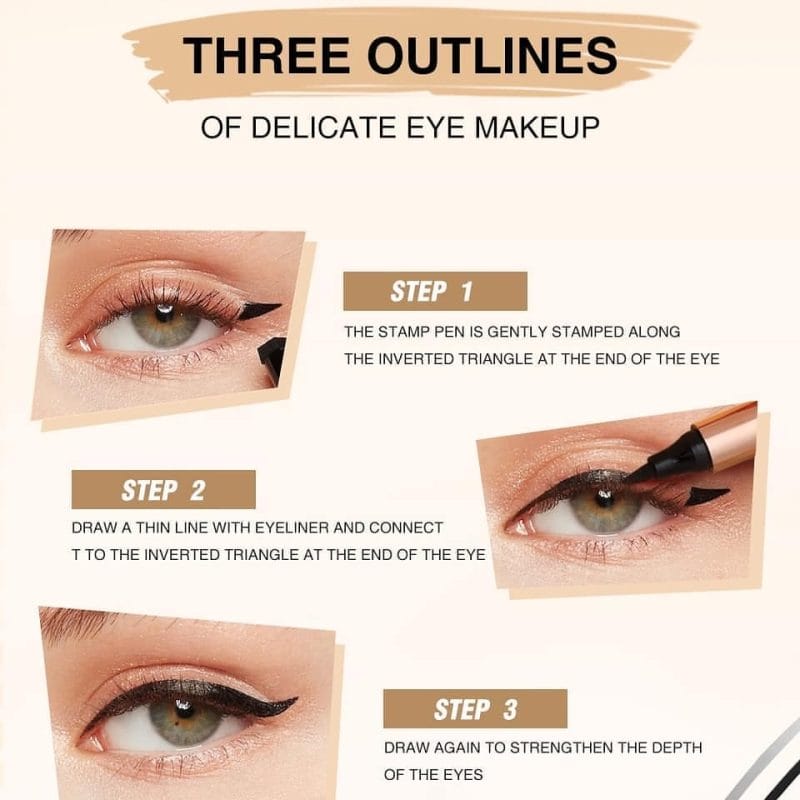 O.Two.O New Arrival Stamp Eyeliner with Sponge Head Big Eyeliner - Image 4