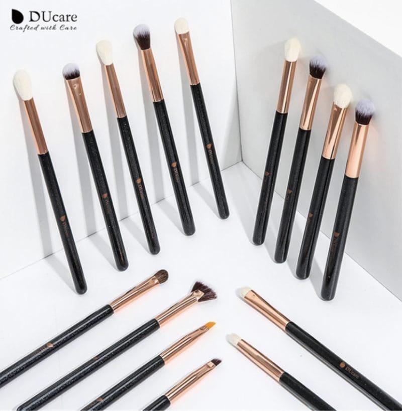 Ducare Mini - 15 in 1 Makeup Brushes Set - Black - Image 3