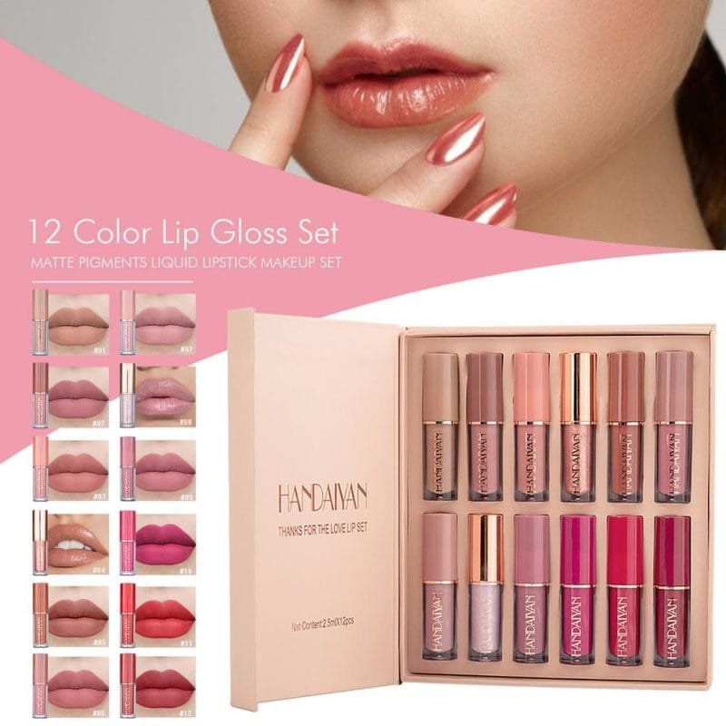 Handaiyan Liquid Lipstick - 12Pcs Set - Image 2