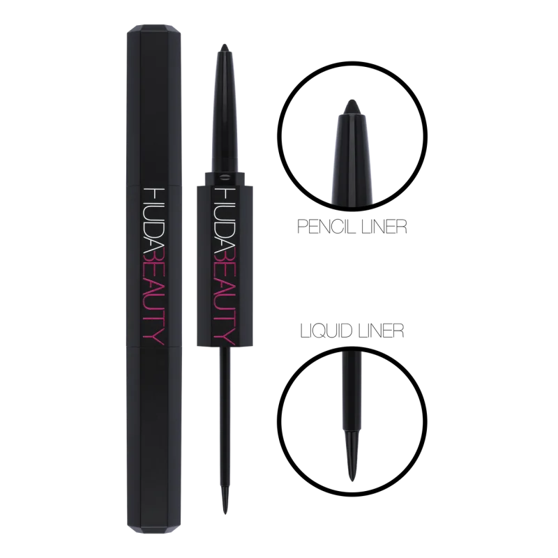Huda Beauty  Liner Double Ended Eyeliner Liquid & Pencil  Pencil 0.25g liner 1.5ml