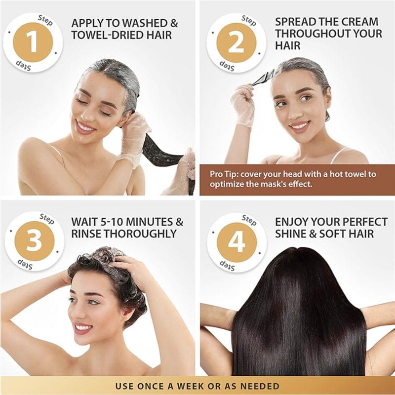 Karseell Collagen Hair Mask 500ml - Deep Repair Conditioning & Hydration - Image 4