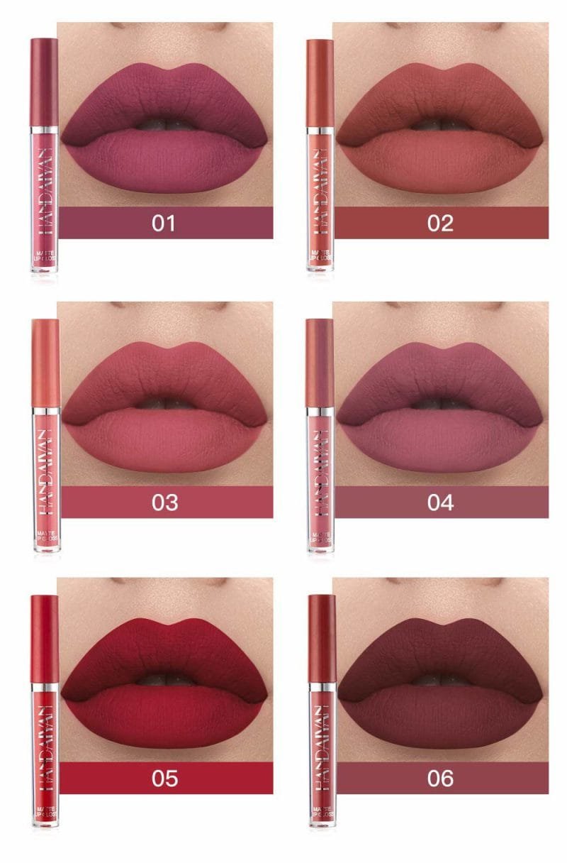 Handaiyan Matte Liquid Lipstick -6Pcs set (A) - Image 2