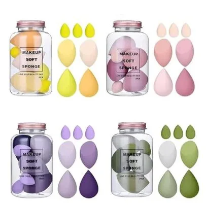 Makeup Soft Sponge blender Jar (7Pcs)