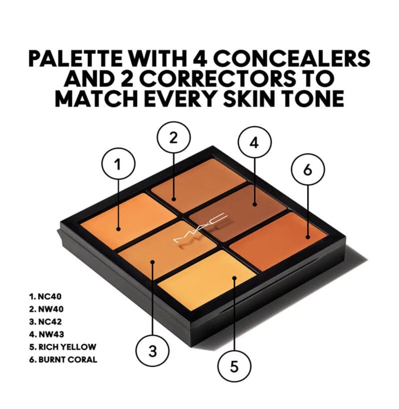 MAC Studio Conceal and Correct Palette - Medium Deep - Image 3