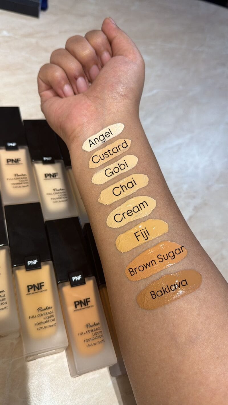 PNF Professional Cosmetics flawless Full Coverage Liquid Foundation