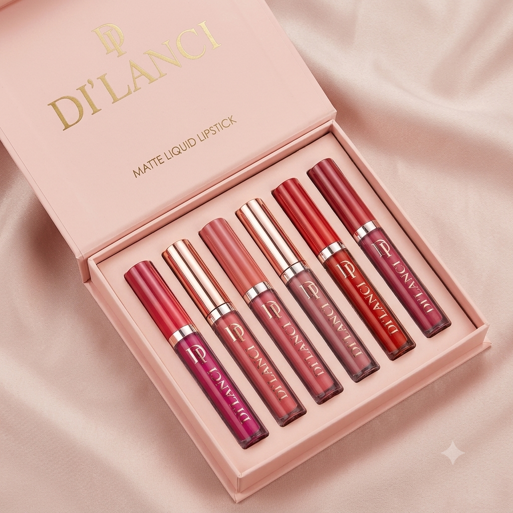 Dilanci Matte Liquid Lipstick Set B Net Wt. 6*0.09.OZ (6*3ML) - Image 3