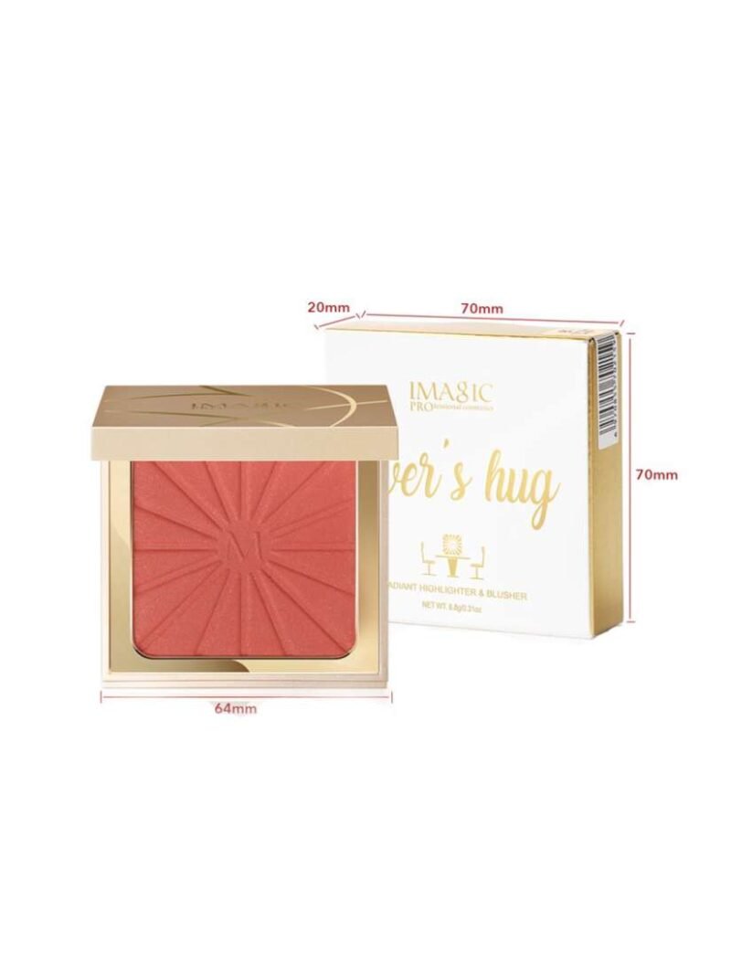 Imagic Lover's hug Radiant highlighter & Blush 8.8gm (B4 Crushed Coral) - Image 5
