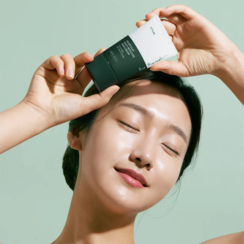 Anua heartleaf silky moisture sun cream - Image 3