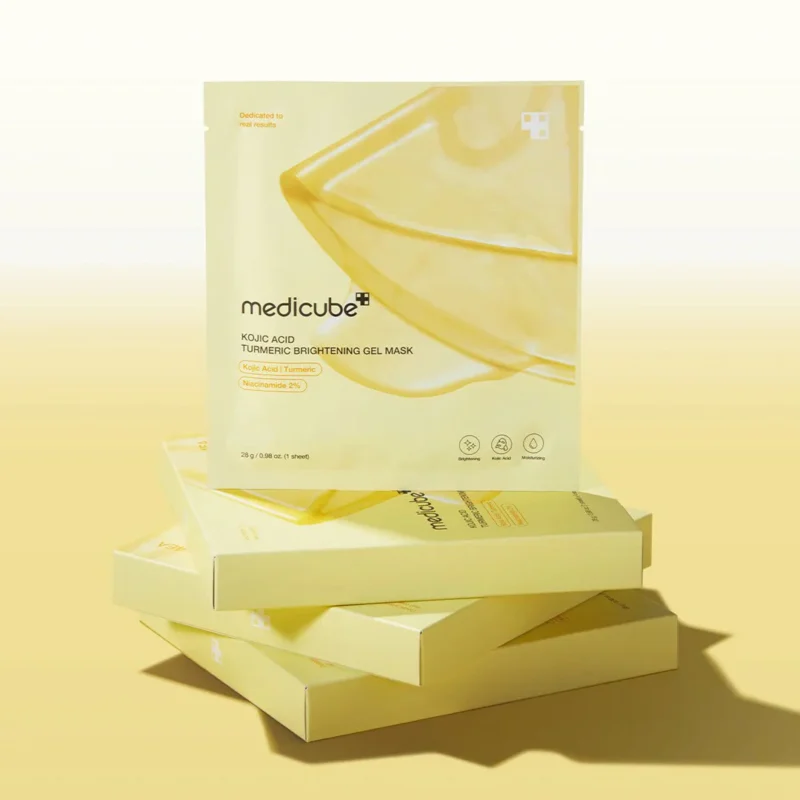 Medicube KOJIC ACID turmeric brightening gel mask 4 pack - Image 2