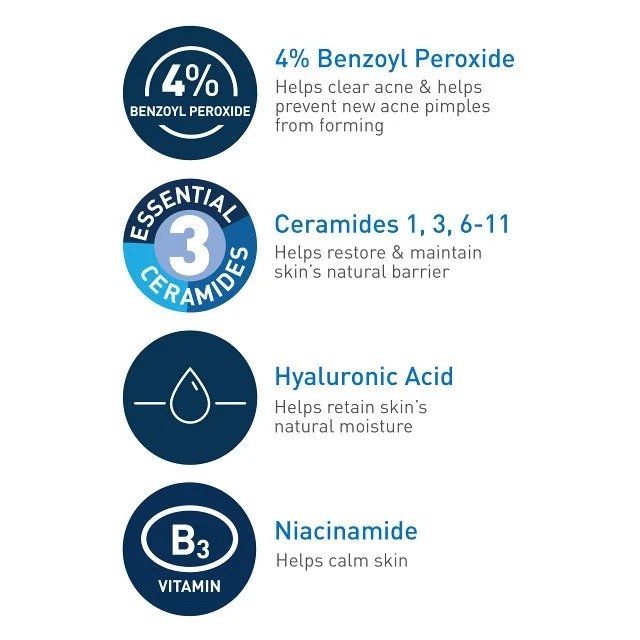 CeraVe Acne Foaming Cream Cleanser – (150ml) - Image 2