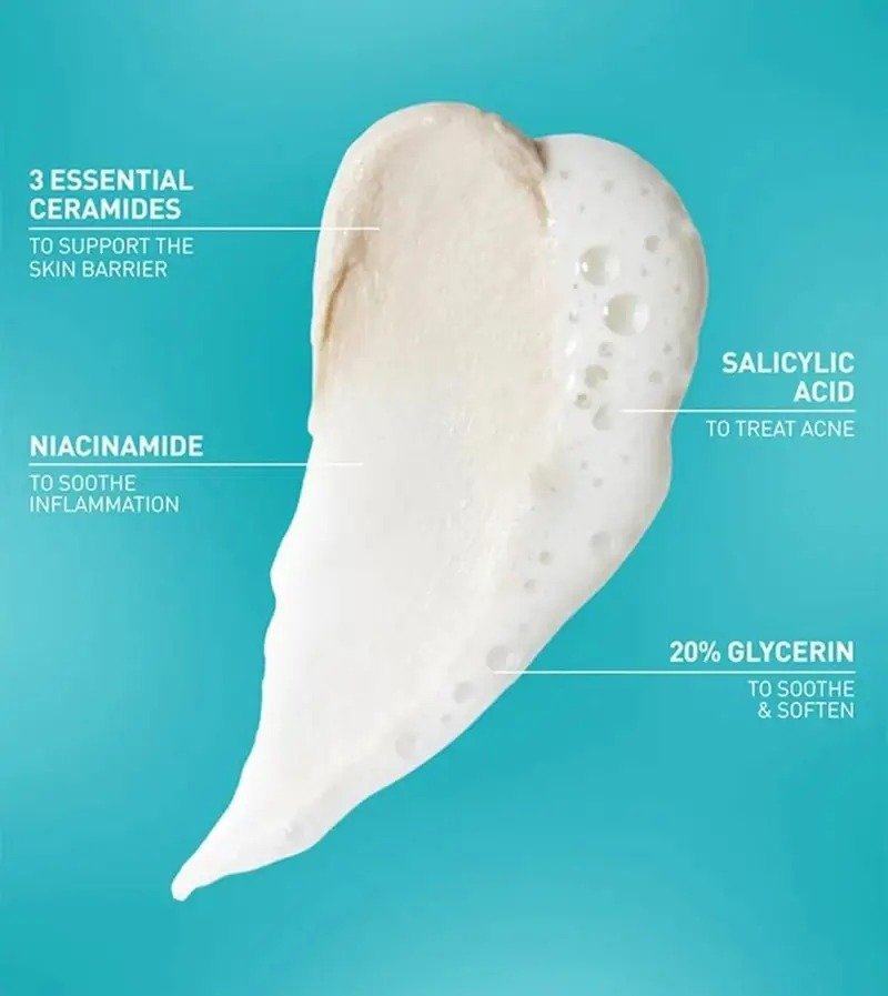 CeraVe Acne Clay To Foam Cleanser – (118ml) - Image 5