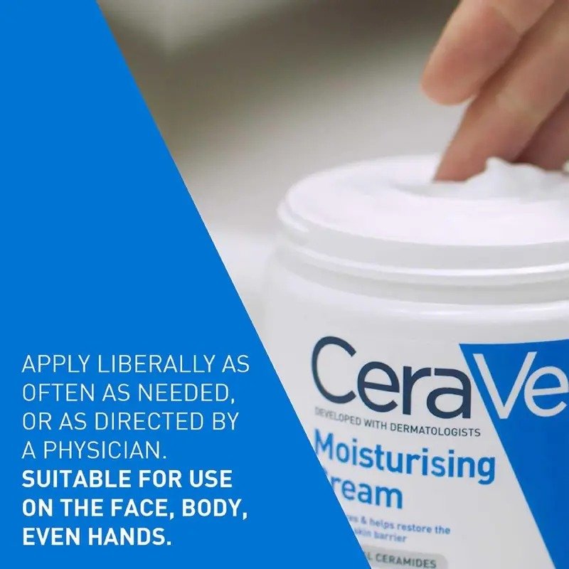CeraVe Moisturizing Cream For Dry To Very Dry Skin – (454gm) - Image 5
