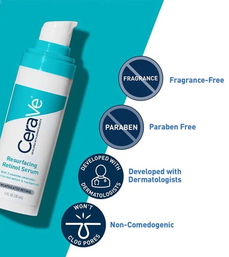 CeraVe Resurfacing Retinol Serum – (30ml) - Image 4