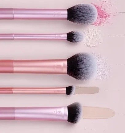 Real Techniques – Face Essentials Brush Set – (Pack Of 5) - Image 4