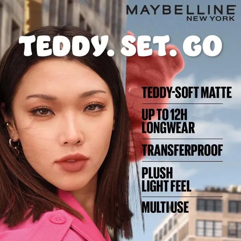 Maybelline New York Superstay Teddy Tint Lip and Cheek Color – (5ml) - Image 3