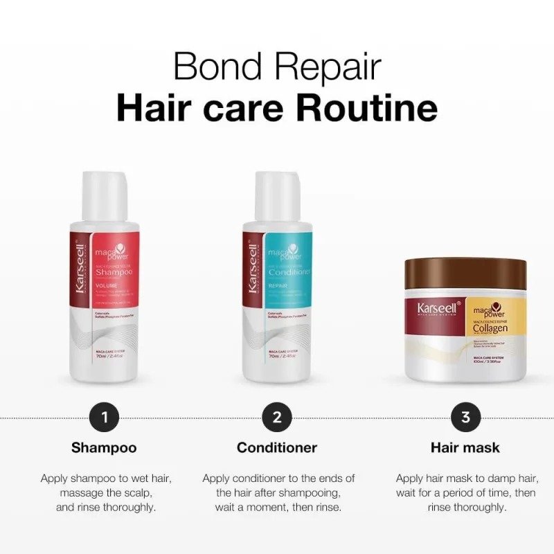 Karseell Maca Essence Repair Travel Set For Dry, Damaged Hair - Image 5