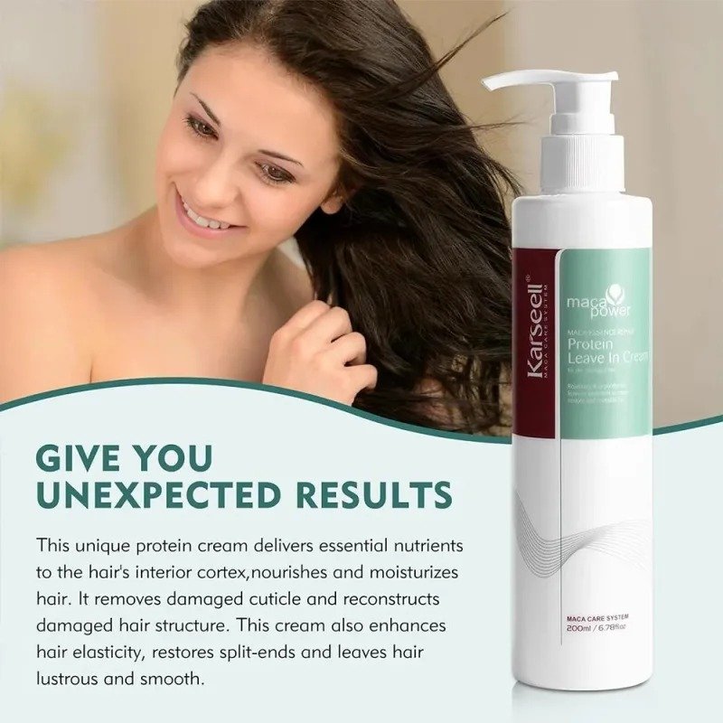 Karseell Maca Essence Repair Protein Leave-in Cream – (200ml) - Image 4