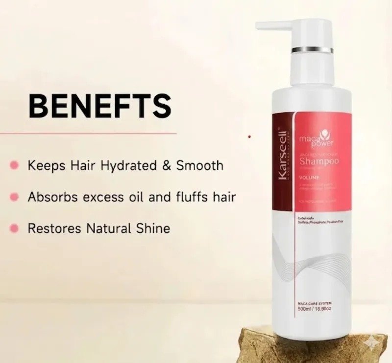 Karseell Maca Essence Volume Shampoo – (500ml) - Image 3