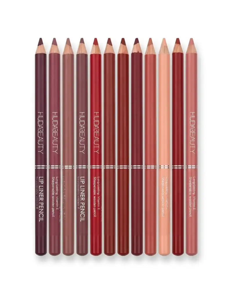 Huda Beauty Long Lasting Lip Liner Pencil – (Pack Of 12)