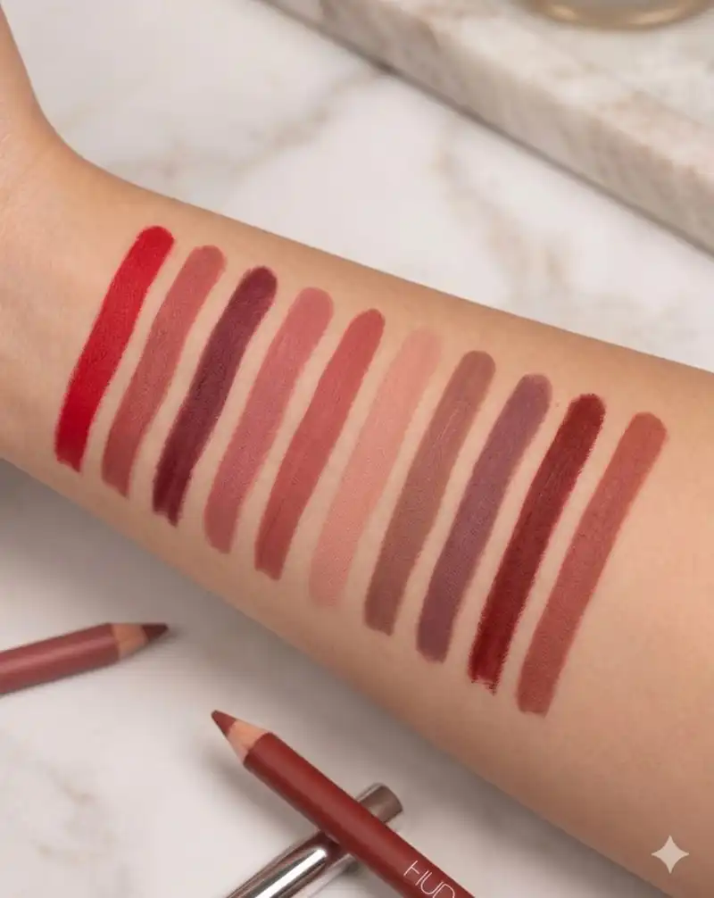 Huda Beauty Long Lasting Lip Liner Pencil – (Pack Of 12) - Image 2