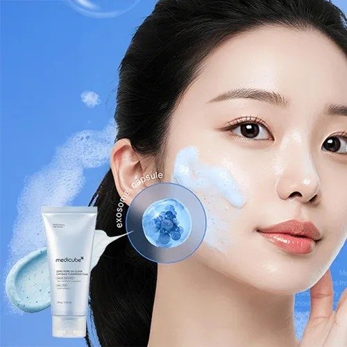 Medicube Zero Pore SA Clear Capsule Cleansing Foam – (120g) - Image 3