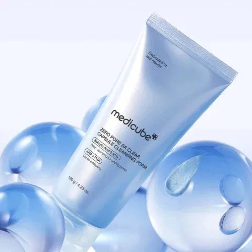 Medicube Zero Pore SA Clear Capsule Cleansing Foam – (120g) - Image 4