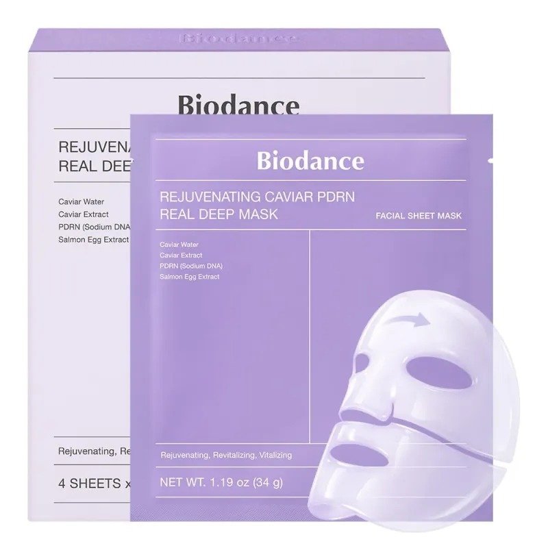 Biodance Rejuvenating Caviar PDRN Real Deep Mask – (Pack Of 4)
