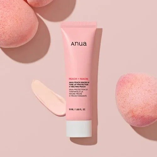 Anua Peach Niacin UV Tone Up Protection 01 Melting Peach SPF50 – (50ml) - Image 3