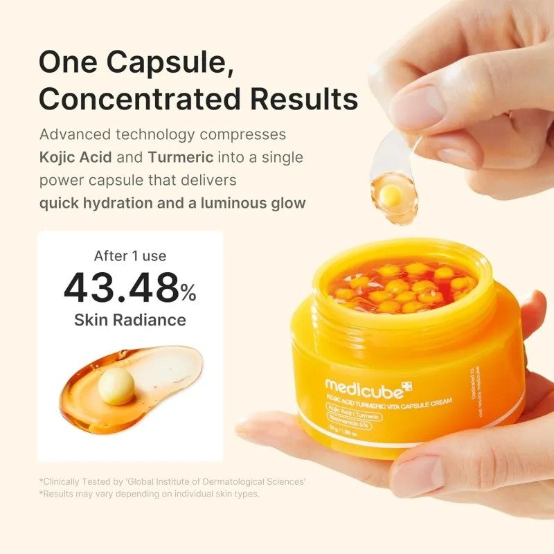 Medicube Kojic Acid Turmeric Vita Capsule Cream – (53g) - Image 2