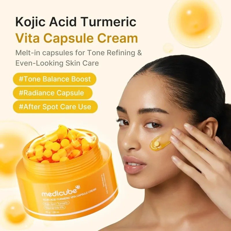 Medicube Kojic Acid Turmeric Vita Capsule Cream – (53g) - Image 4