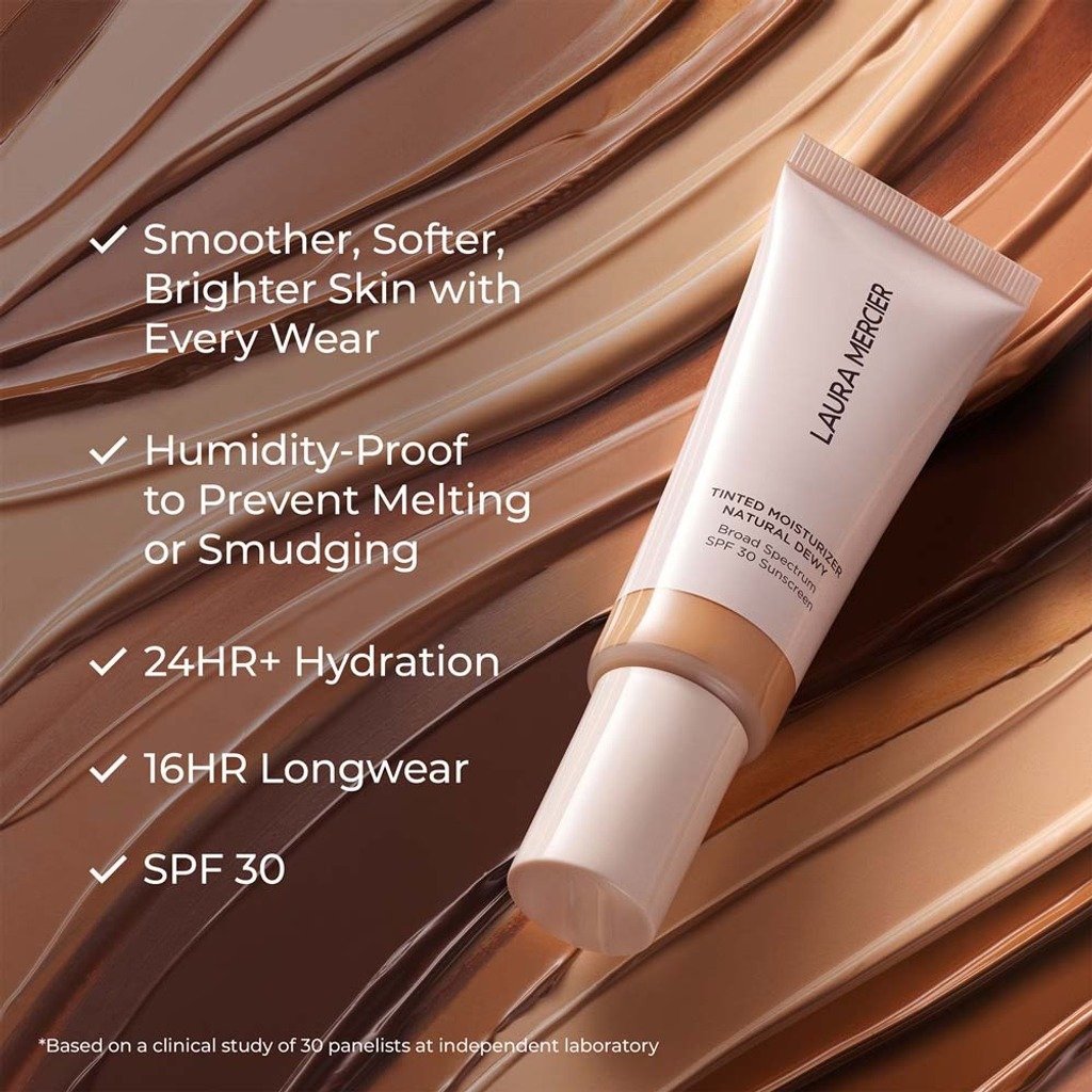 Laura Mercier Natural Dewy Tinted Moisturizer with SPF30 – Sand 3N (45ml) - Image 2