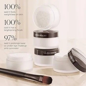 Laura Mercier Secret Brightening Color Correcting Under Eye Setting Powder – (4g) - Image 4