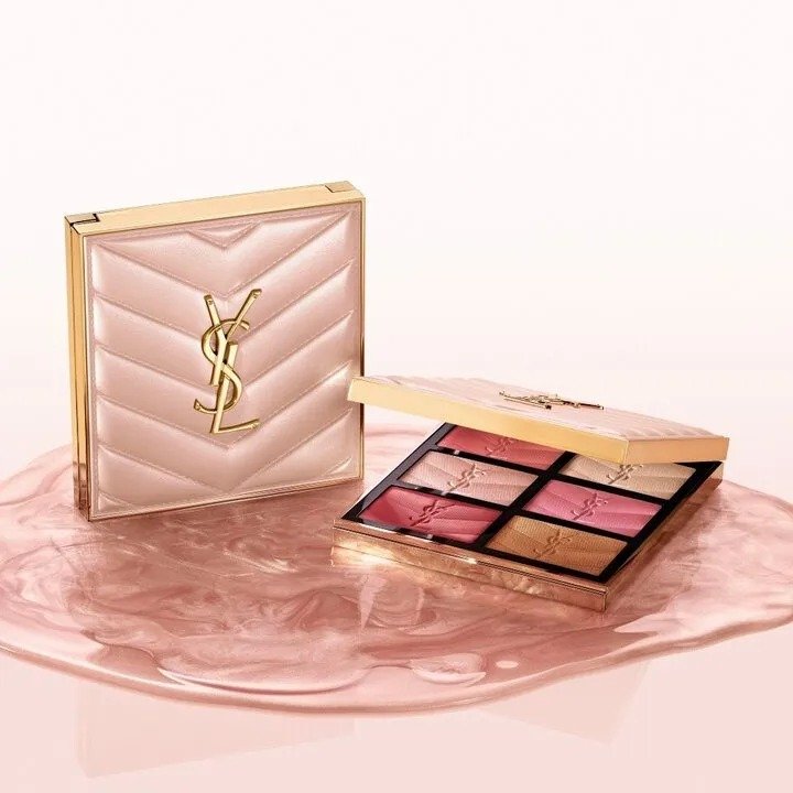 YSL Couture Face Palette Blush & Highlighter – Golden Oasis (27g) - Image 5