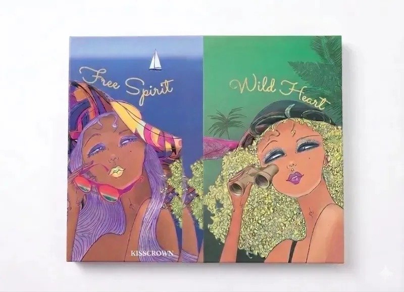 KISSCROWN Free Spirit + Wild Heart Eyeshadow palette - Image 2