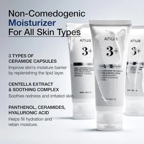 Anua 3+ Ceramide Panthenol Moisture Barrier Cream – (100ml) - Image 3