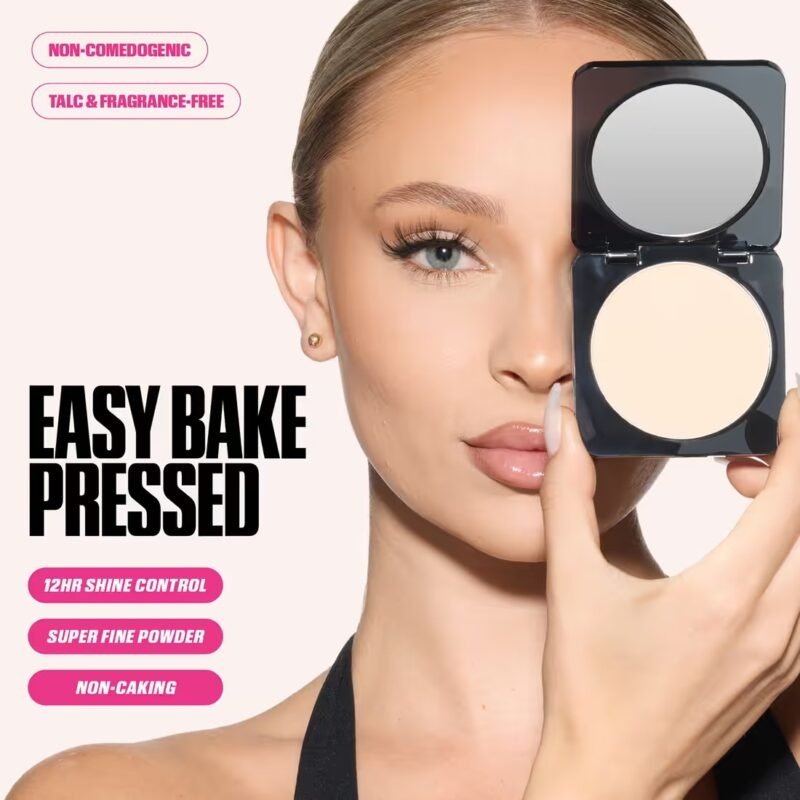 Huda Beauty Easy Bake Airbrush Matte Pressed Powder 8.5g – Peach Cupcake - Image 4