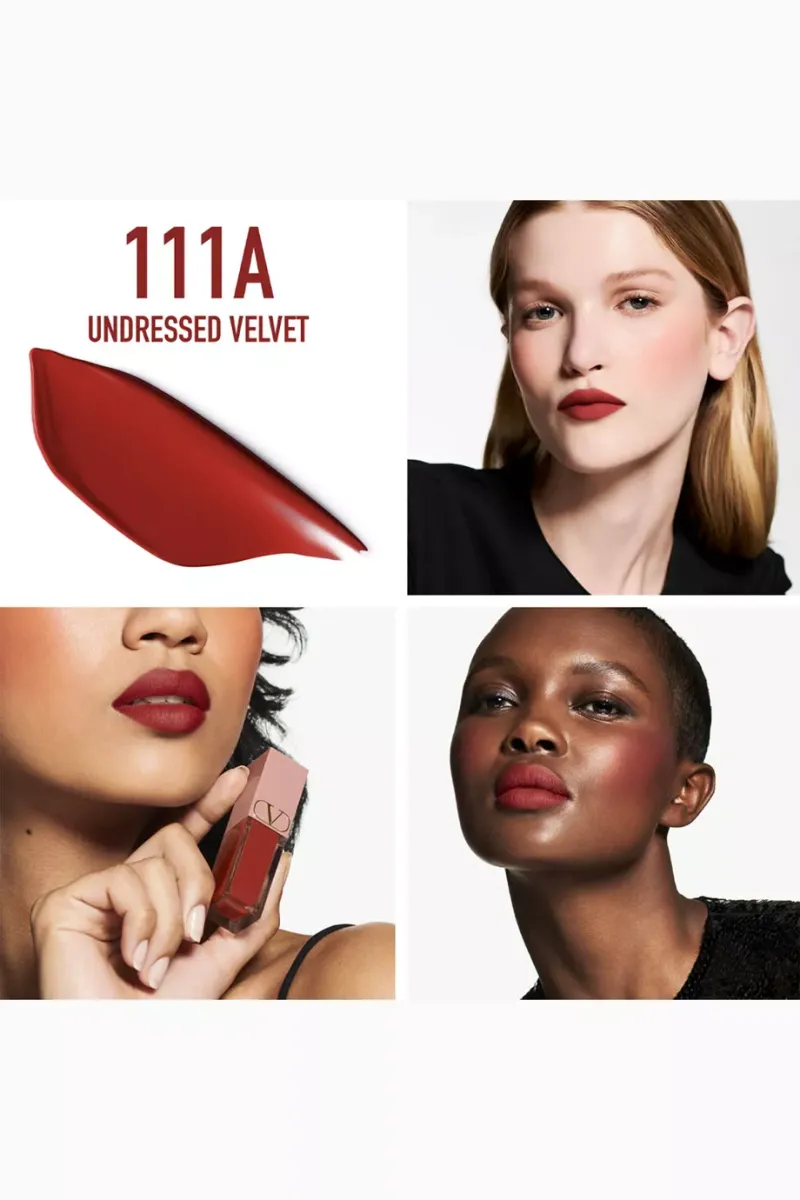 Valentino 2 In 1 Lip And Blush Soft Matte Color – 111A Undressed Velvet - Image 3