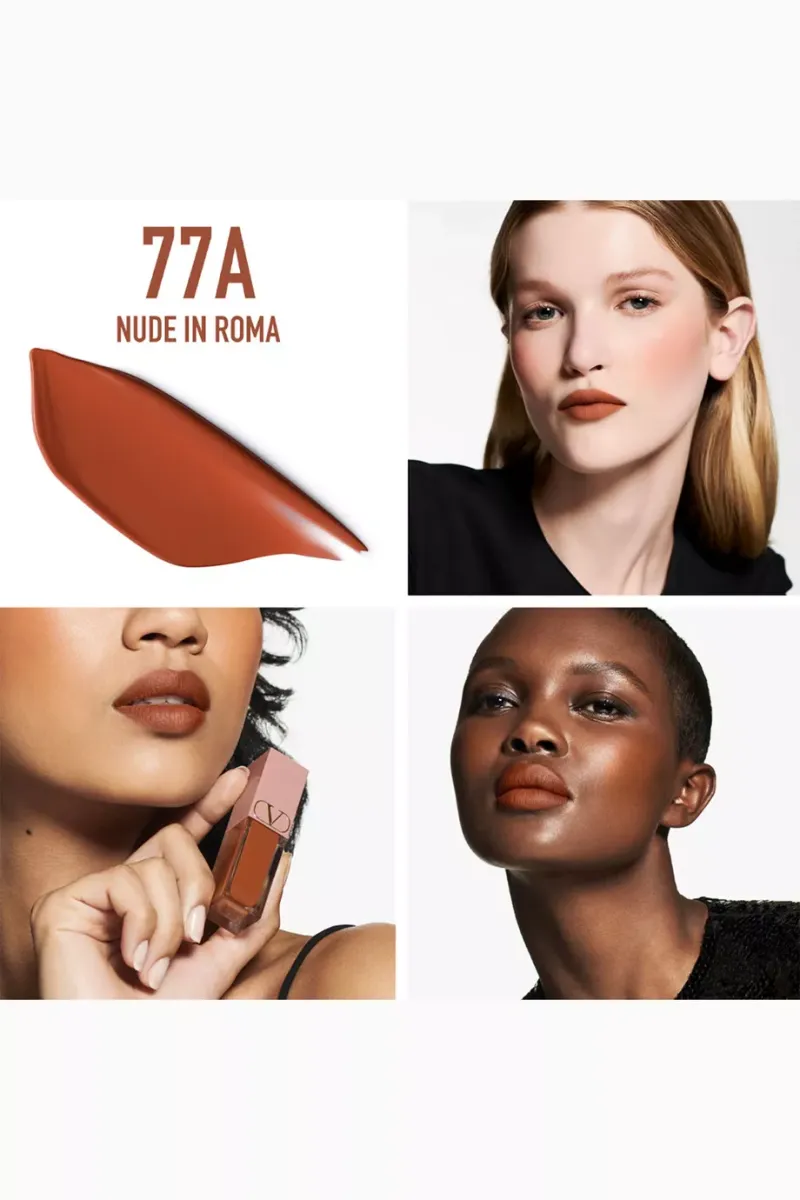 Valentino 2 In 1 Lip And Blush Soft Matte Color – 77A Nude In Roma - Image 3
