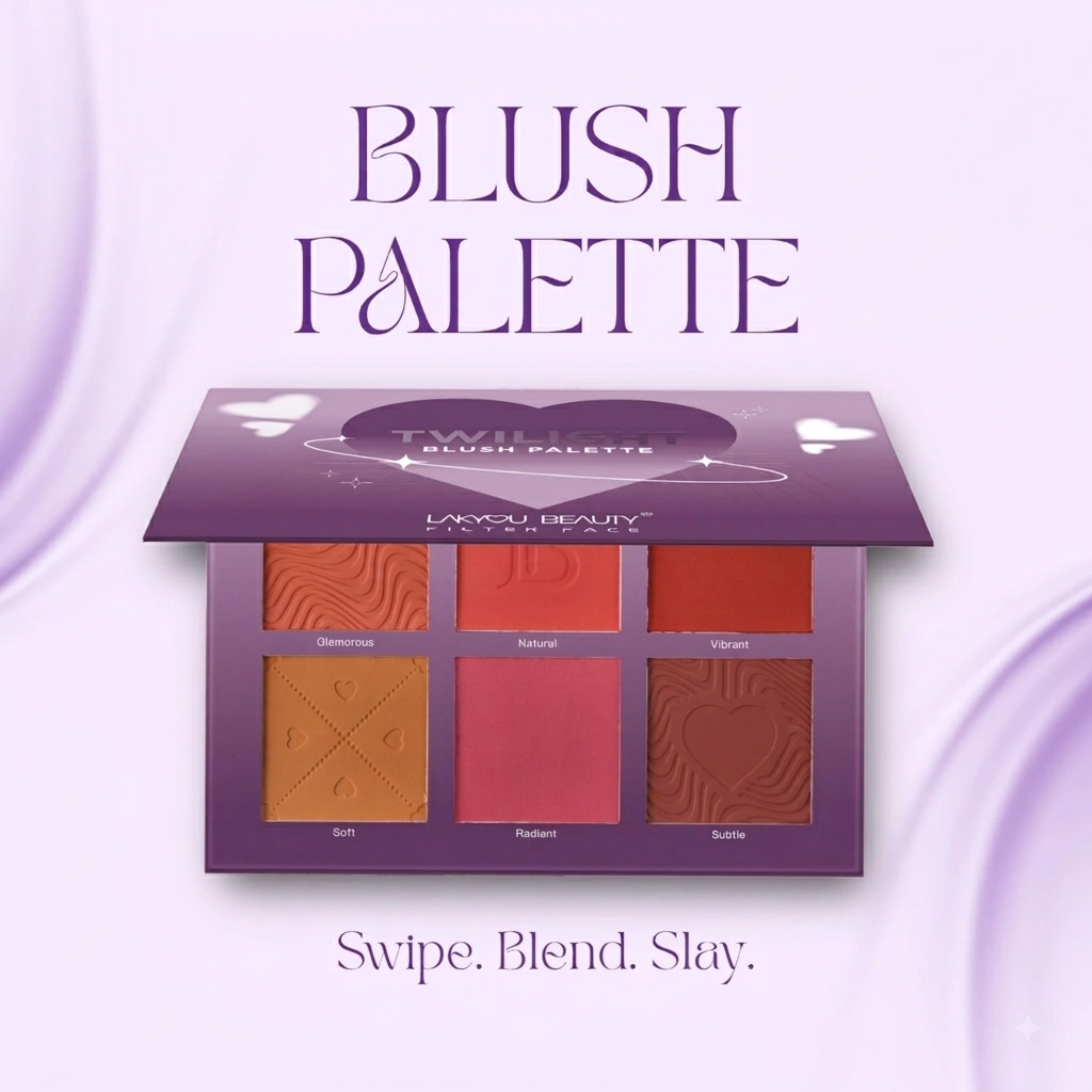 Lakyou Beauty Twilight Blush Palette 6 Shades - Image 3