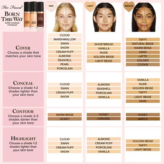 Too Faced Born This Way Super Coverage Multi Use Sculpting Concealer – ALMOND (13.5ml) - Image 4