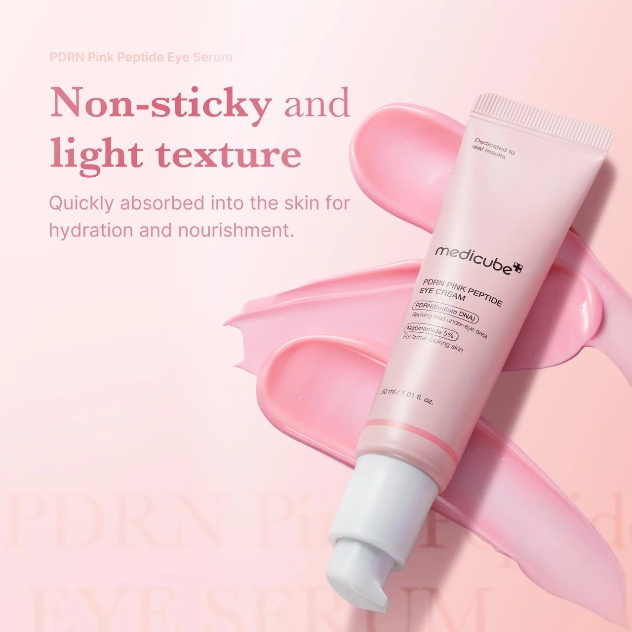Medicube PDRN Pink Peptide Eye Cream - (30ml) - Image 4