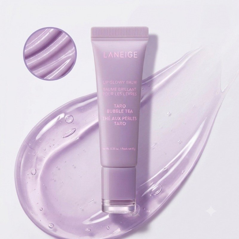 Laneige Lip Glowy Balm – Taro (10g) - Image 2
