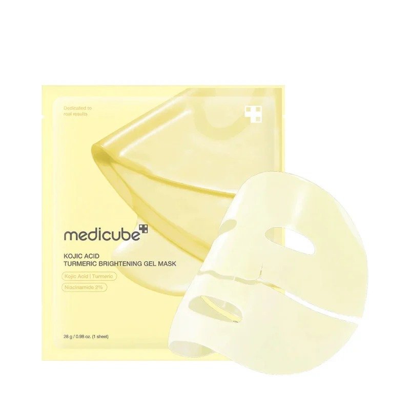 Medicube KOJIC ACID Turmeric Brightening Gel Mask – (Single Mask) - Image 2