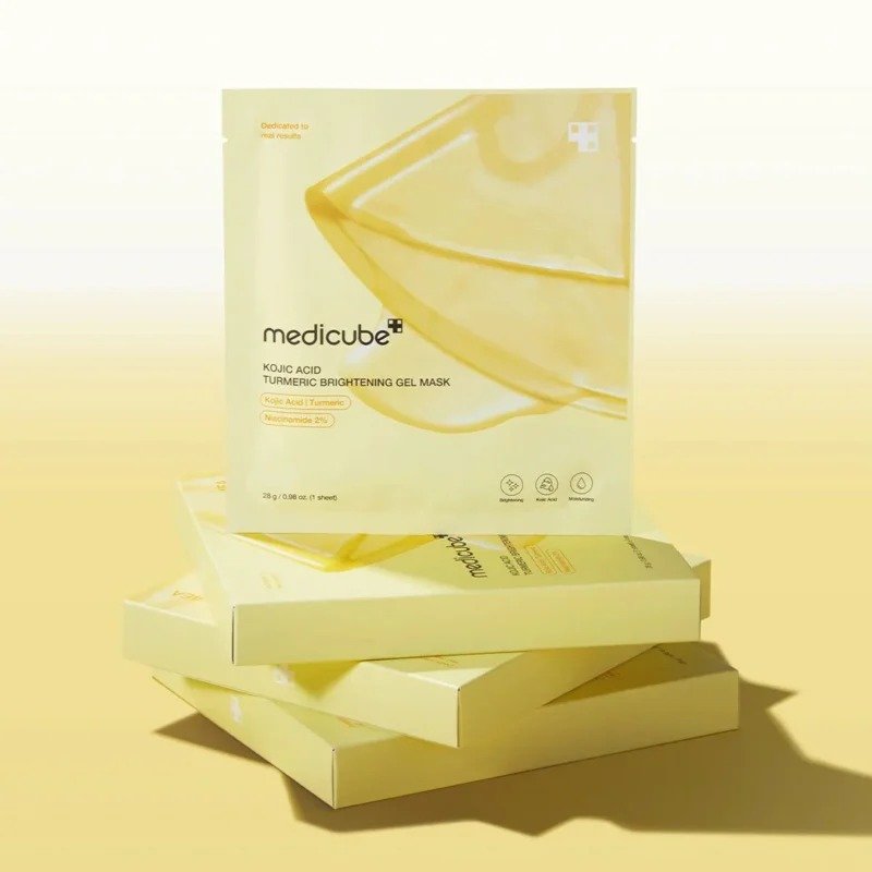Medicube KOJIC ACID Turmeric Brightening Gel Mask – (Single Mask) - Image 4