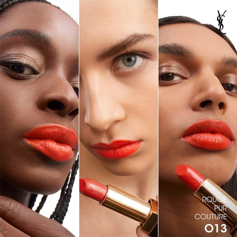 YSL Rouge Pur Couture Lipstick – 13 Le Orange (3.8ml) - Image 3