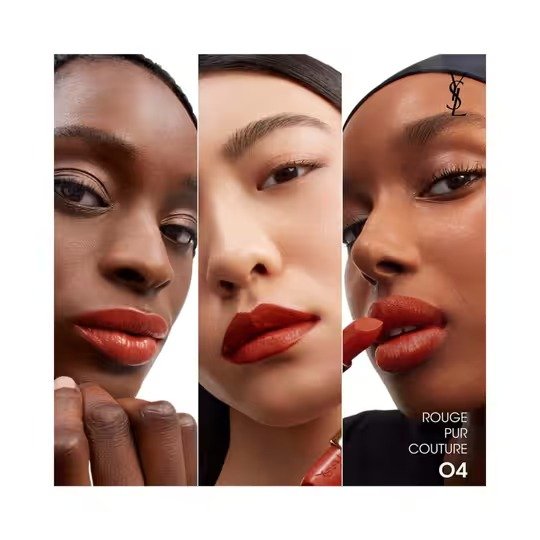 YSL Rouge Pur Couture Lipstick – O154 Orange Fatal (3.8ml) - Image 3