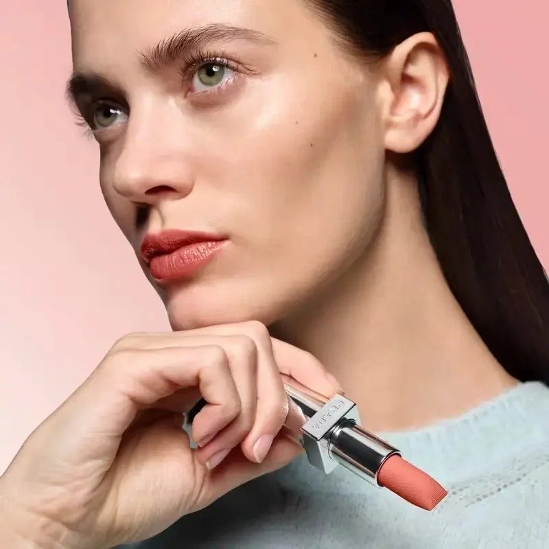 Prada Monochrome Hyper & Soft Matte Lipstick – B03 Mahagony (3.8g) - Image 2