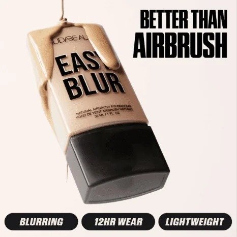 Huda Beauty Easy Blur Natural Airbrush Foundation – Apple Pie 255B - Image 3