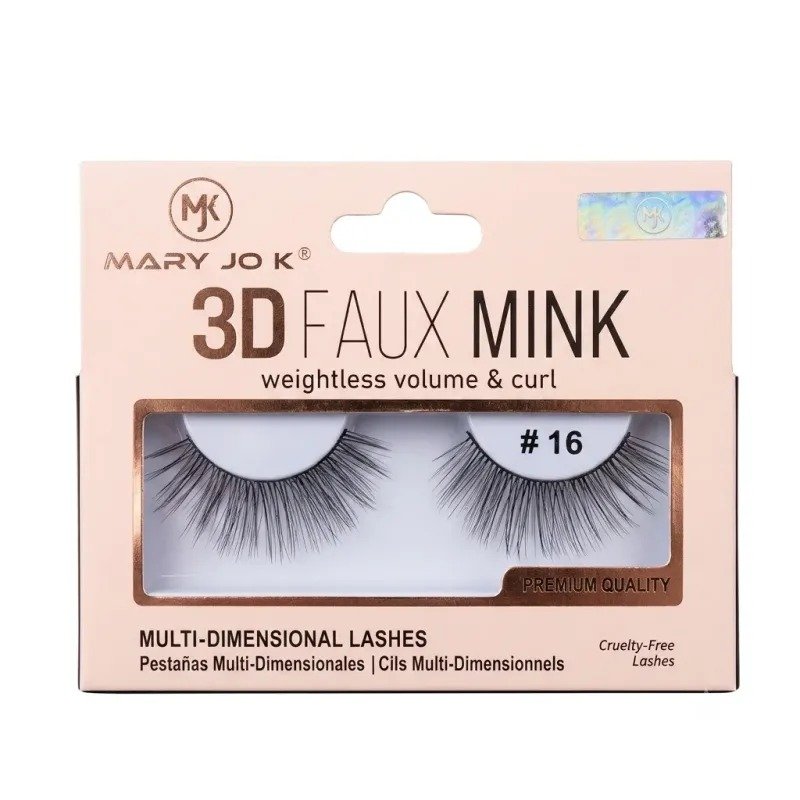 Mary Jo K 3D Faux Mink Eyelashes – 16