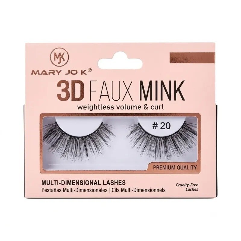 Mary Jo K 3D Faux Mink Eyelashes – 20